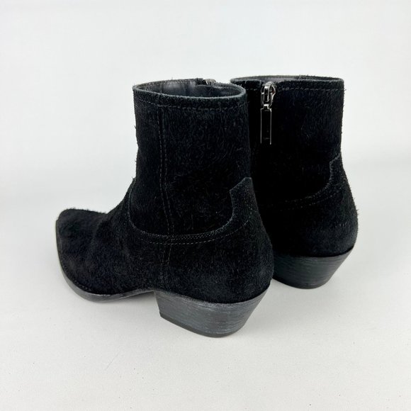 Saint Laurent YSL Lukas Womens Ankle Boots Black Suede Western size EU 36 US 6 - Picture 9 of 16